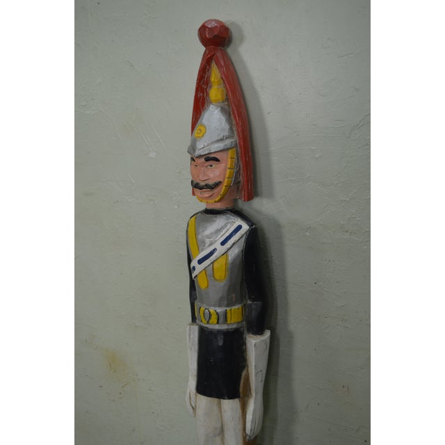 Vintage Pair of Hand Carved British Royal House Guards Statues Chairish