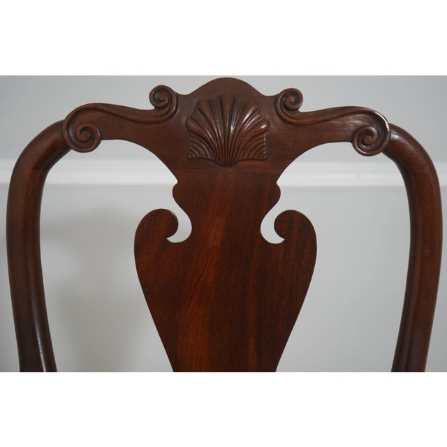 1990s Set of 8 Stickley Colonial Williamsburg Mahogany Dining Room Chairs For Sale - Image 5 of 18