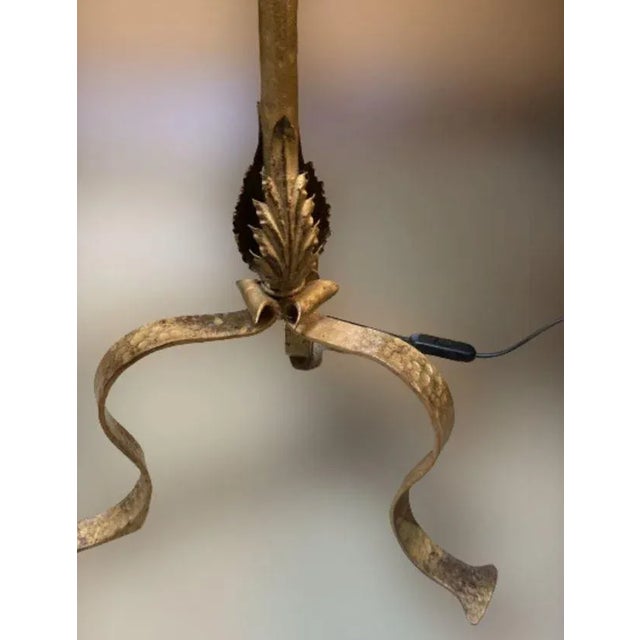 Metal Wrought Iron Floor Lamp, 1960s For Sale - Image 7 of 8