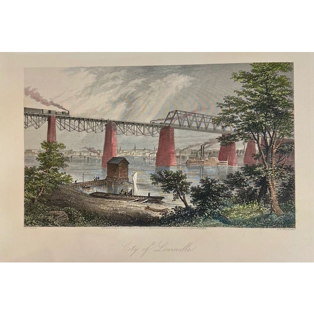 Original hand colored steel engraving from Picturesque America, by William Cullen Bryant and published by D. Appleton and...