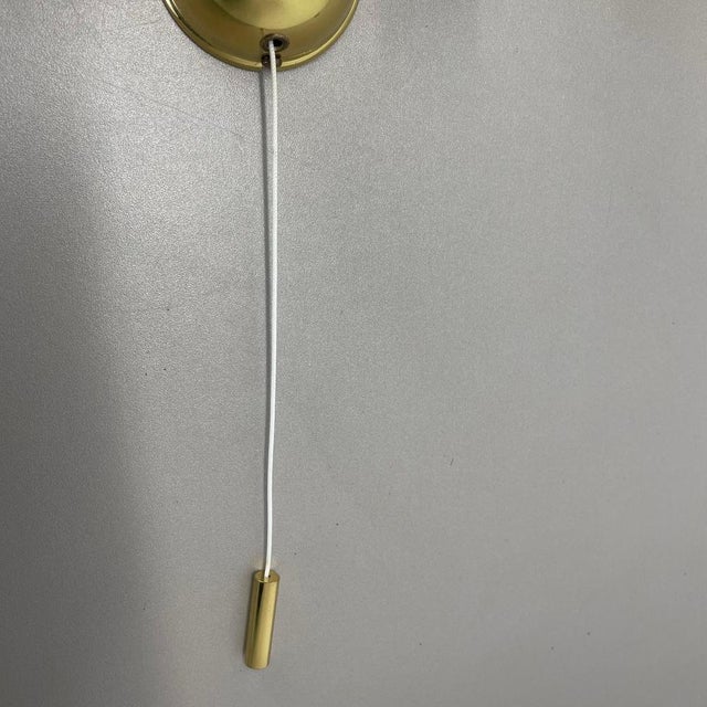 Pop Art Space Age Brass Wall Light attributed to Sölken Lights, Germany, 1980s, Set of 2 For Sale - Image 15 of 18