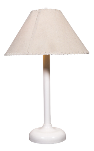 Space Age White Table Lamp, 1980s