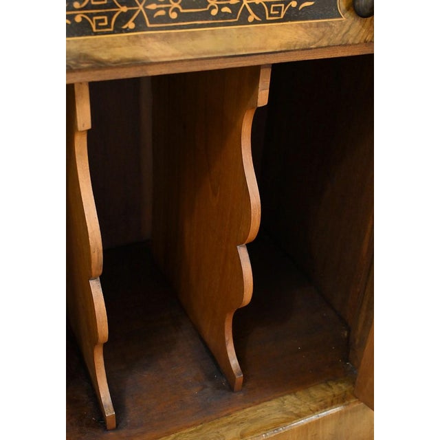Charles X Style Burl Walnut Music Cabinet For Sale - Image 12 of 18