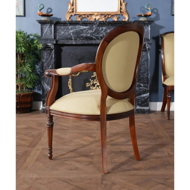 Round Back Mahogany Chairs- Set of 10 For Sale - Image 6 of 14
