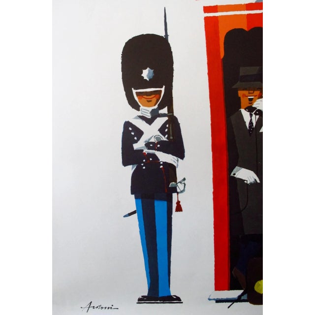Illustration 1960s Danish Poster, Business Is Pleasure in Copenhagen, Antoni (No Text) For Sale - Image 3 of 4