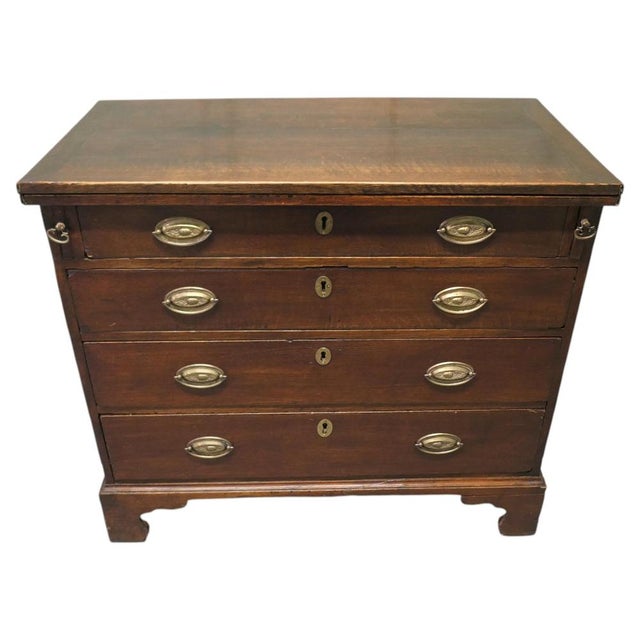 Brown Bachelors Chest of Drawers and Supper Table, 1850s For Sale - Image 8 of 8