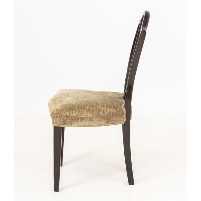 Late 19th Century Hepplewhite Style Mahogany Occasional Chair For Sale - Image 5 of 6