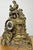 Vintage Brass Figurine Mantel Clock For Sale - Image 3 of 18