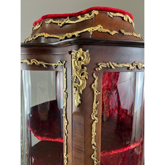 19th Century 19th Century Louis XV Style Display Cabinet For Sale - Image 5 of 13