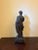 Metal Mid 20th Century Large Neoclassical Allegorical Figure With Tragedy Mask, Bronze-Finished Spelter Sculpture For Sale - Image 7 of 18