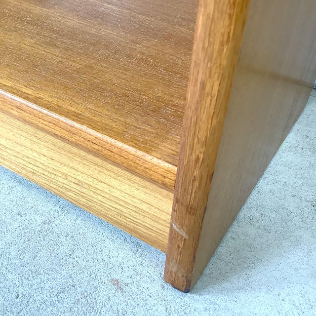 Scandinavian Modern Teak Open Bookcase Display Shelving Unit For Sale - Image 16 of 17