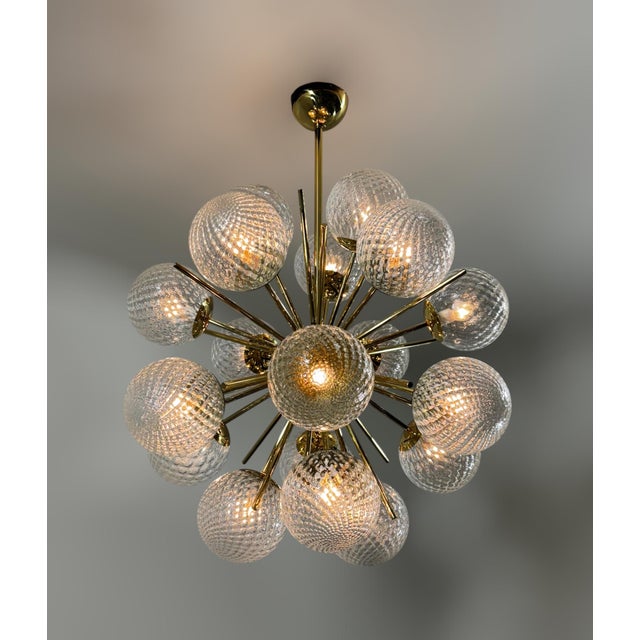 21st Century Diciotto Balloton Murano Sputnik Chandelier by Fabio LTD For Sale - Image 6 of 9