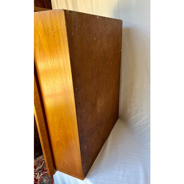 Vintage Handcrafted Mahogany Shadowbox Display Cabinet For Sale - Image 12 of 12
