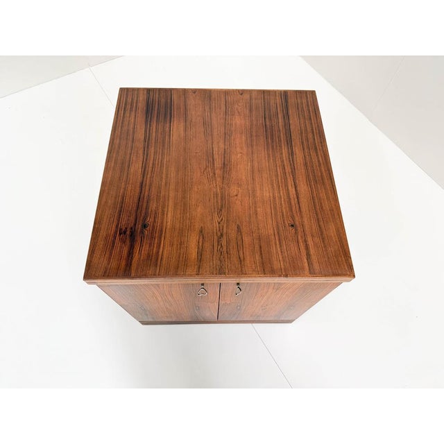 Vintage Wooden Cube Bar Cabinet by Torbjørn Afdal for Bruksbo, 1960s For Sale - Image 11 of 18