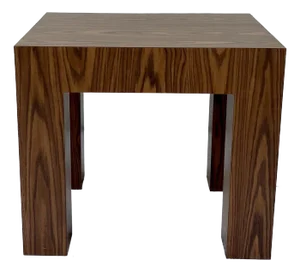 Mid 20th Century Laminate End Table, Nightstand, or Desk With Drawer Milo Baughman Style