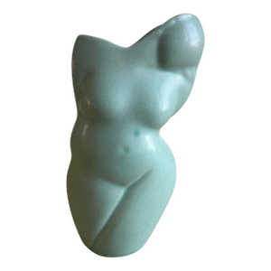Vintage Donna Polseno Sculptural Ceramic Female Form Vase