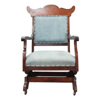 Vintage Eastlake Revival Platform Rocking Chair For Sale