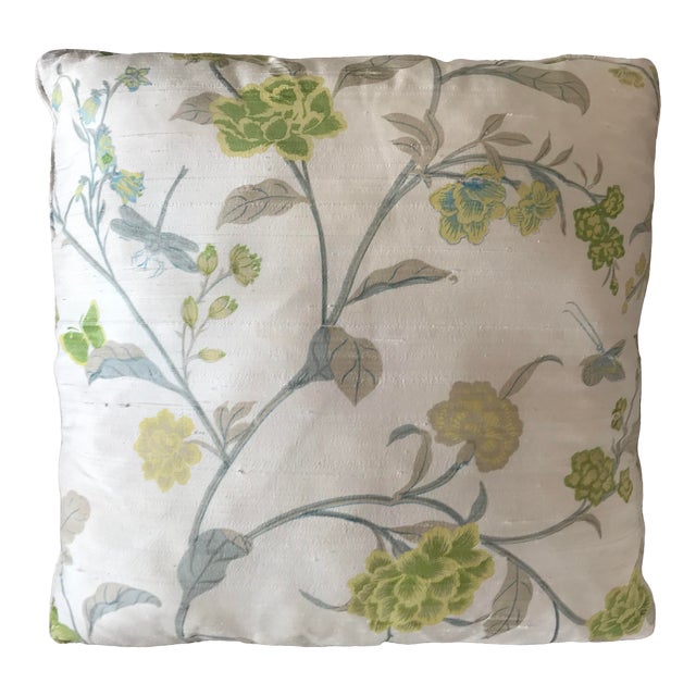 Bob Collins & Sons Fabric Custom Silk Pillow For Sale