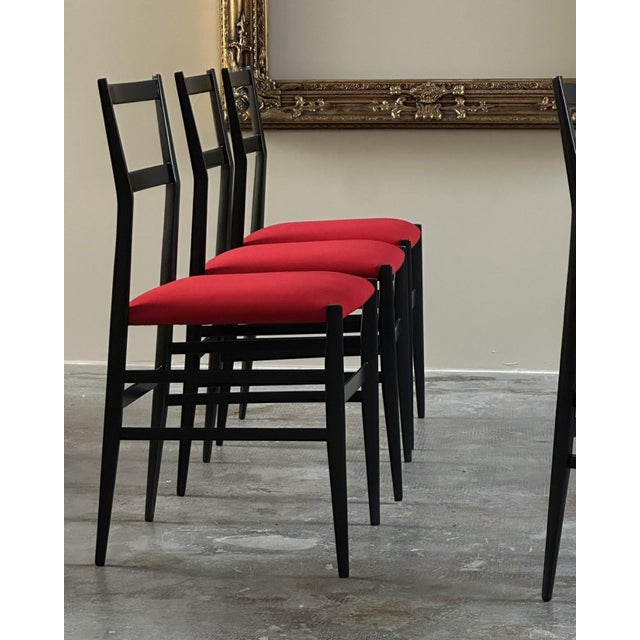 Vintage Superleggera Chairs by Gio Ponti for Cassina, 1950s, Set of 6 For Sale - Image 6 of 12