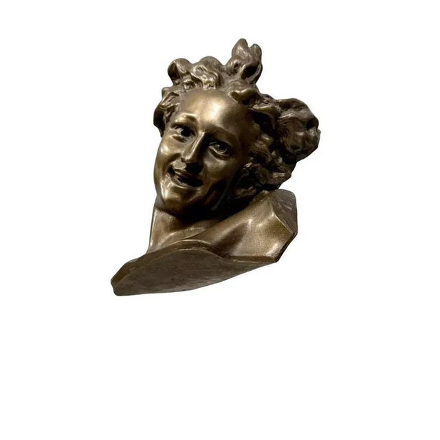 Genius of Dance Bust inn Bronze For Sale - Image 4 of 6