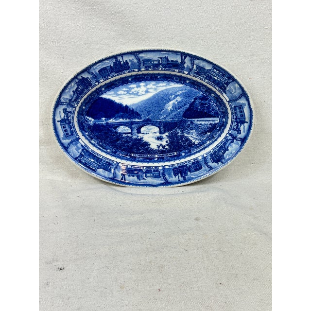 American Vintage Baltimore and Ohio Railroad Platter For Sale - Image 3 of 8