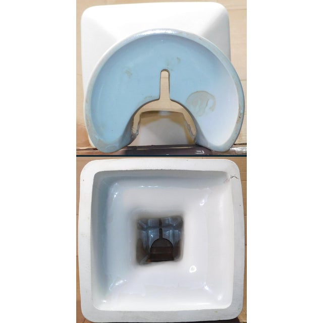 Antique 1919 Trenton Potteries Company Large Tepeco Vitreous China Pedestal Sink For Sale - Image 17 of 18