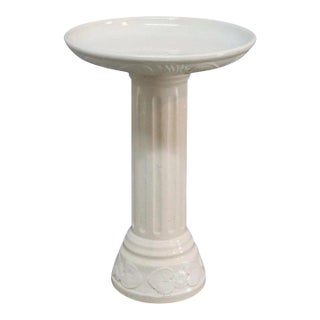 Aesthetic Movement Figural Heron Carved Gilt Wood Marble Top Side Stand C1880 For Sale