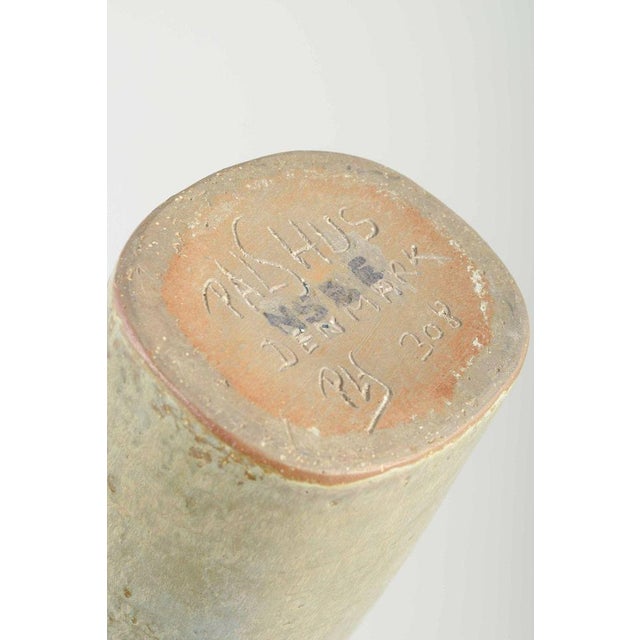 Cylindrical Stoneware Vase by Per Linnemann-Schmidt for Palshus, 1970s For Sale - Image 4 of 5