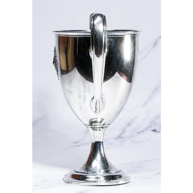 Amazing Large Heavy Antique Gorham Sterling Silver Rowing Sports Trophy For Sale - Image 9 of 11