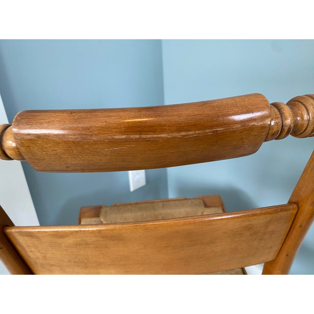 Mid 19th Century Mid 19th Century Hitchcock-Style Side Chair Rush Seat Boling Chair Company For Sale - Image 5 of 11