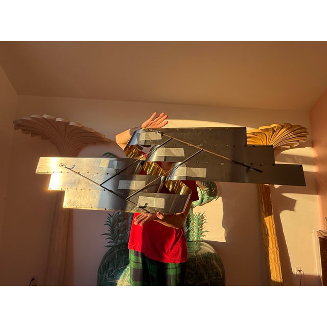 Brass Ribbon Sculpture by Curtis Jere, 1989 For Sale In New York - Image 6 of 7