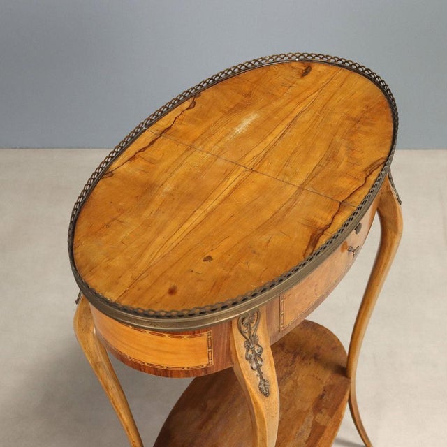Wood Center Table in Walnut For Sale - Image 7 of 9