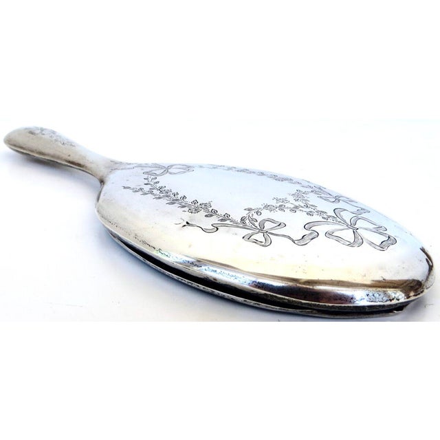 Art Nouveau Art Nouveau (7) Piece Sterling Silver Vanity "Necessaire" Ensemble Circa 1894 For Sale - Image 3 of 18