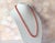 Victorian Antique Salmon Coral Beaded Necklace, 12k White Gold Clasp, 31.5" For Sale - Image 3 of 10