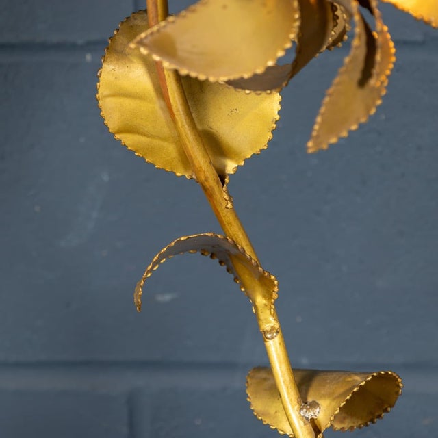 Vintage 20th Century French Floral Table Lamps from Maison Jansen, 1970s, Set of 2 For Sale - Image 12 of 18