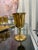 Metal Mid 20th Century Brass Wine Goblets With Silvered Interiors, Set of Nine For Sale - Image 7 of 7