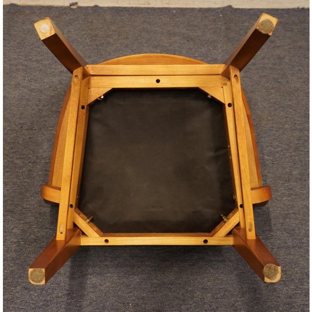 Bassett Furniture Cherry Contemporary Mission Style Dining Arm Chair For Sale - Image 9 of 9