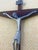 Mid-Century Modern Mid Century Modern Crucifix in Teak and Silver Tone Metal, Italy For Sale - Image 3 of 8