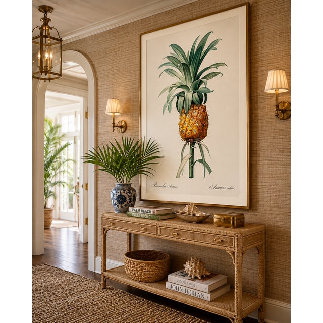 Not Yet Made - Made To Order Vintage Pineapple Illustration, Botanical Art Print Reproduction, 24" X 36" For Sale - Image 5 of 10