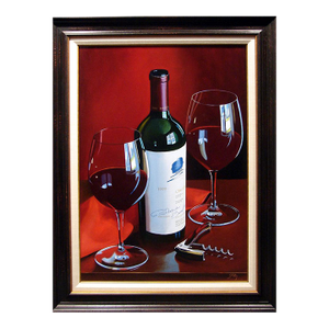 Thomas Stiltz "Sharing a Passion" Original Oil Painting, Framed, Red Wine