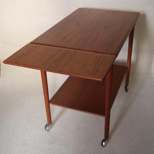 Black Serving Trolley by Dyrlund, 1960s For Sale - Image 8 of 8