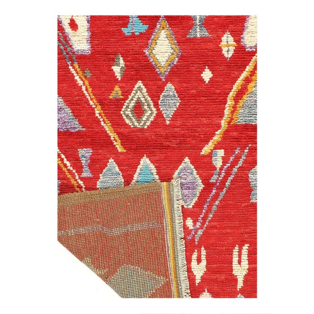 Moroccan Fine Hand Knotted Moroccan Rug For Sale - Image 3 of 3