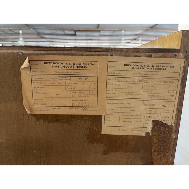 Vintage Display Bar Cabinet with Secretaire from Novy Domov, 1968 For Sale - Image 9 of 10
