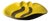 Freeform Cup Yellow and Black Glazed Ceramic by Elchinger, France, 1960 For Sale