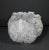 Kavana Décor Sculptural White & Gray Porcelain Vase With Gold Ruffled Rim For Sale - Image 9 of 14