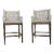 Pair of Restoration Hardware “Morgan Track Arm” Barstools - A Pair For Sale