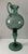 Rare 15" 1930s Empoli Verde Italian Hand-Blown Glass Pedestal Ewer Pitcher For Sale - Image 12 of 12