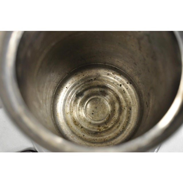 Antique English Victorian Silver Plated Tilting Coffee Pot on Stand W/ Engraving For Sale - Image 9 of 17