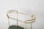 Metal Mid-Century Italian Serving Bar Cart in Gilt Metal and Green Mirror Glass, 1970s For Sale - Image 7 of 10