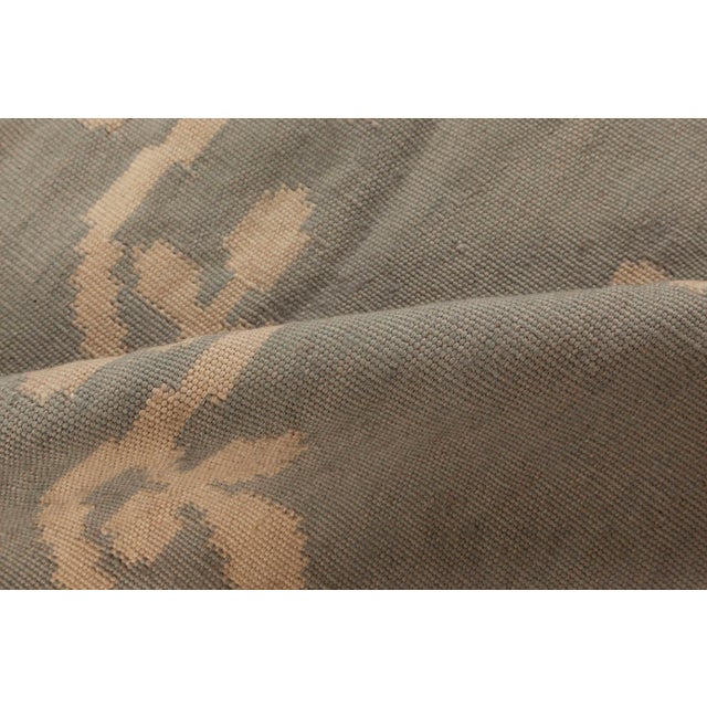 Modern Aubusson design blue, white rug by Doris Leslie Blau. Size: 7'10" × 9'10" (238 × 299 cm). Contemporary rugs are...